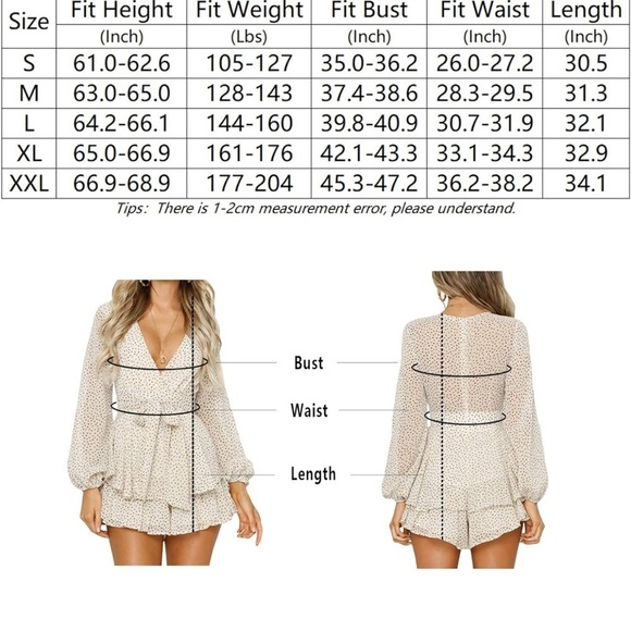 Like New Floral Romper. Size large. Worn once - Picture 7 of 7